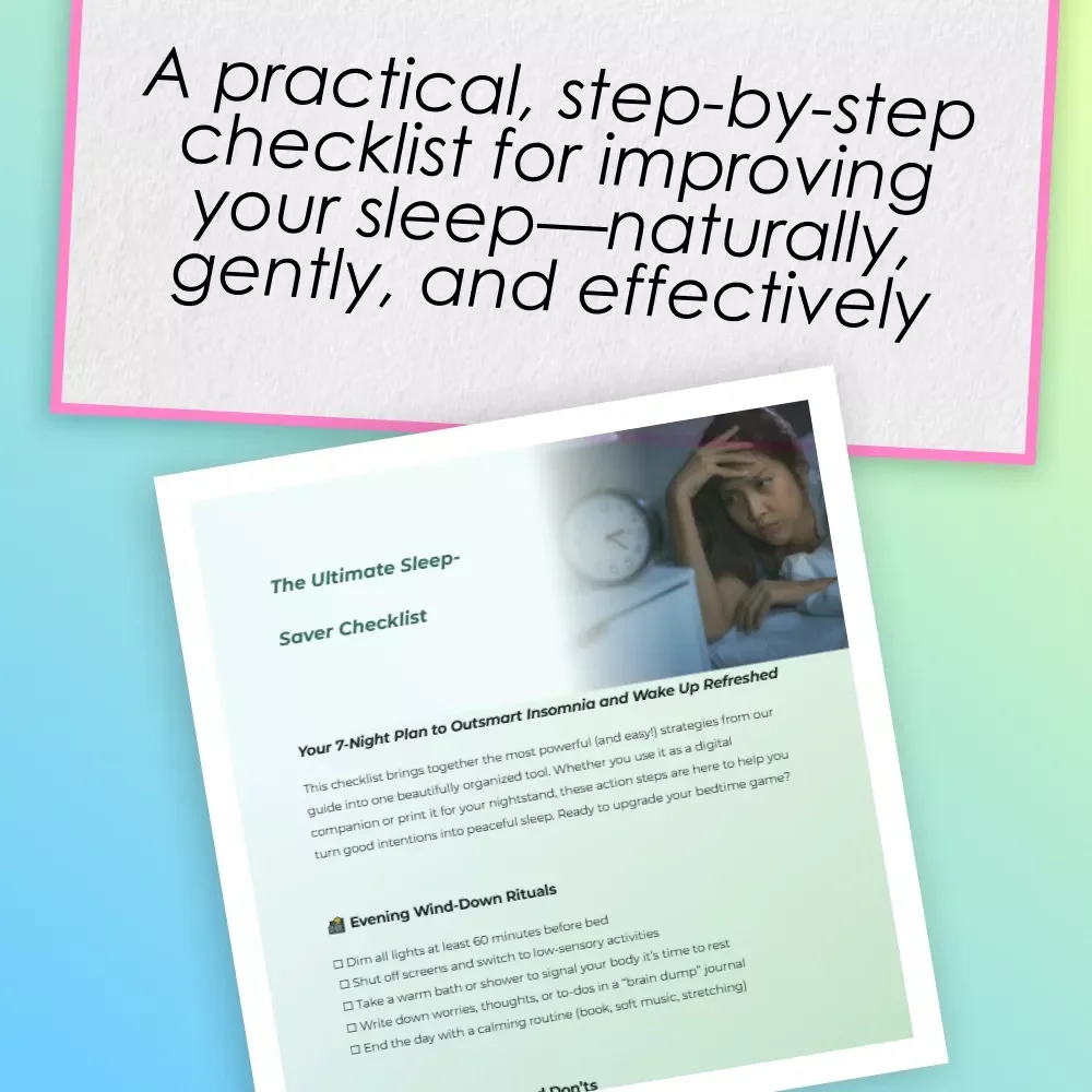 The Ultimate Sleep-Saver Checklist | How to Manage Insomnia | Printable Sleep Hygiene Digital Download