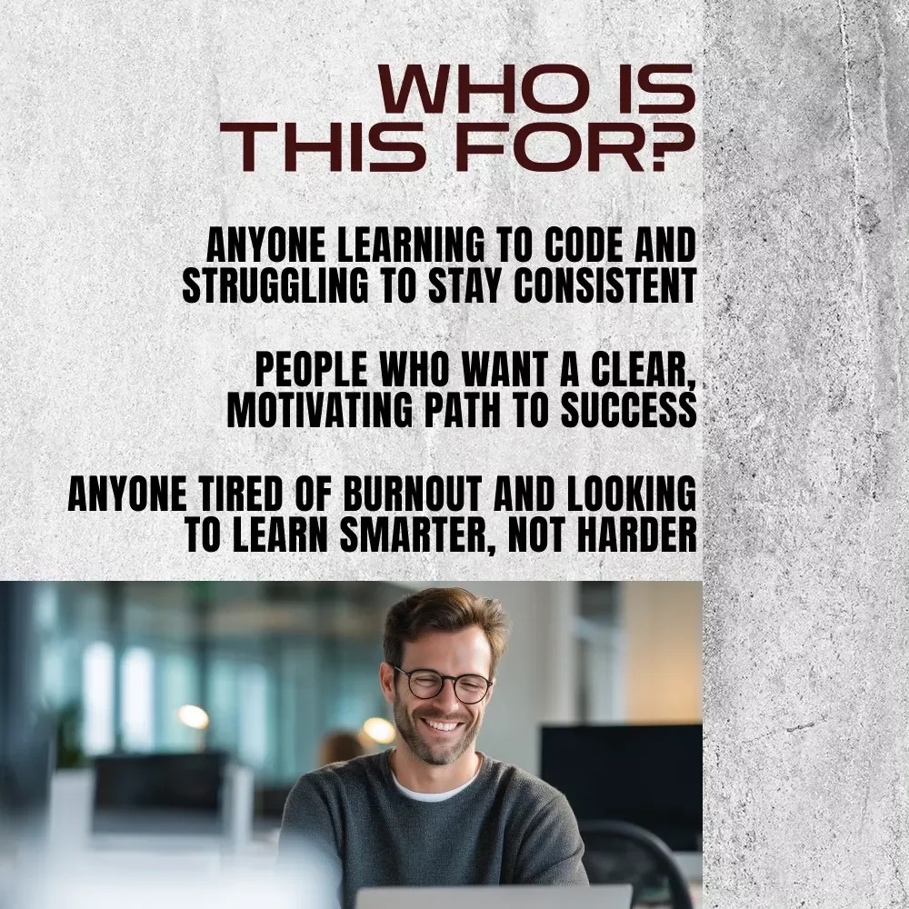 Your Ultimate Motivation Checklist: Code Your Drive to Success | How to Get Motivated to Learn Programming | Digital Download for Aspiring Coders