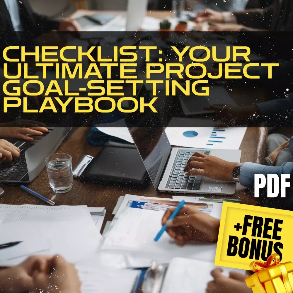 Checklist: Your Ultimate Project Goal-Setting Playbook | How Do You Set Project Goals? SMART Planning Guide for Teams & Creatives | Digital Download