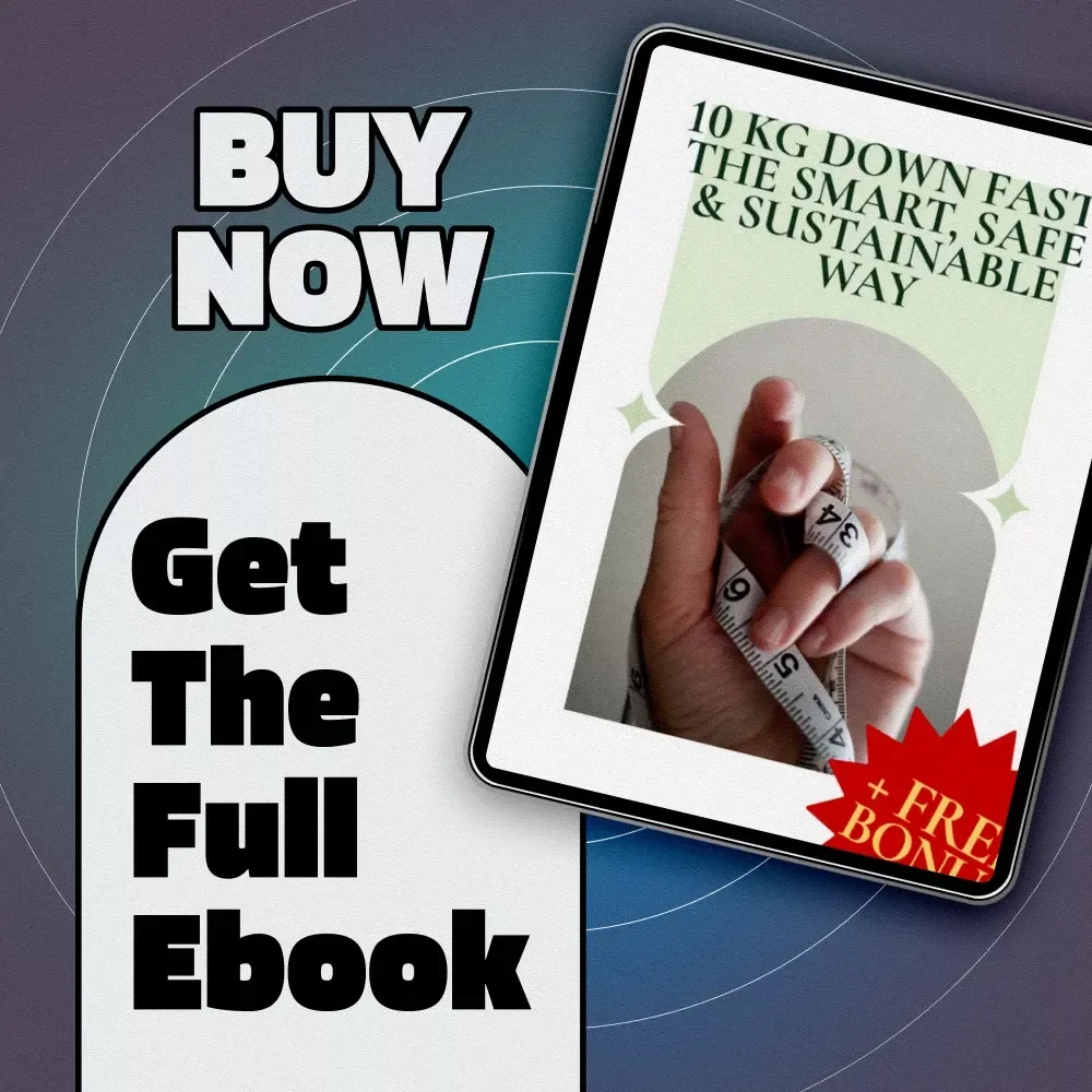 10kg Down Fast the Smart, Safe & Sustainable Way | eBook Guide on How to Lose 10kg Fast | Instant Digital Download, Weight Loss Plan, Fitness & Nutrition Checklist