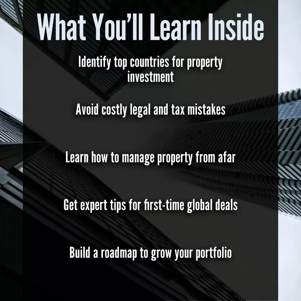 A Beginner’s Guide to International Real Estate Investing – Digital Download Guide for Global Property Investors, eBook for Beginners, Real Estate Checklist & How-To PDF