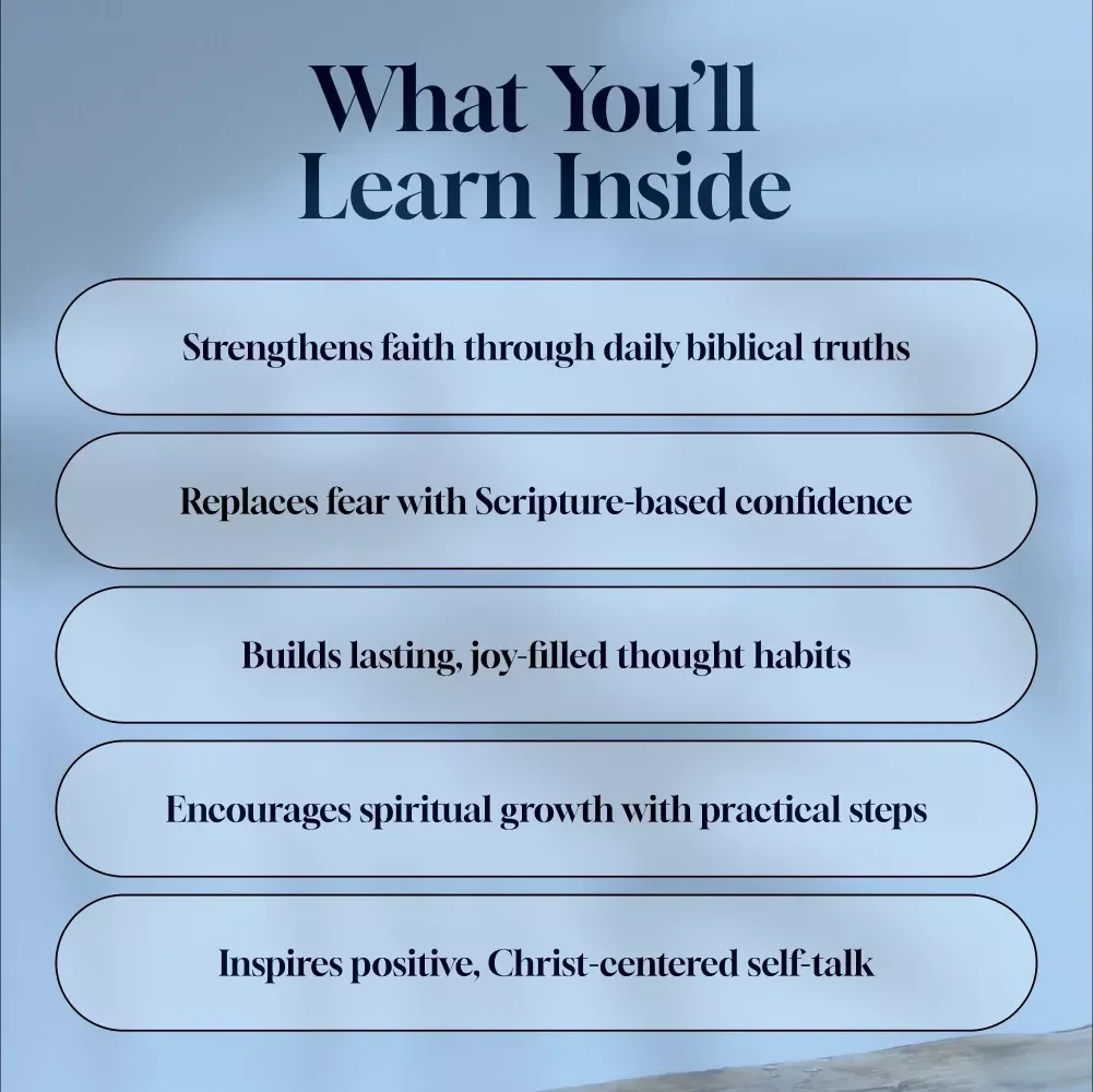 Faith-Filled Words: Christian Affirmations to Renew Your Mind and Uplift Your Spirit | eBook for Positive Thinking | Christian Affirmations for Positive Thinking Guide
