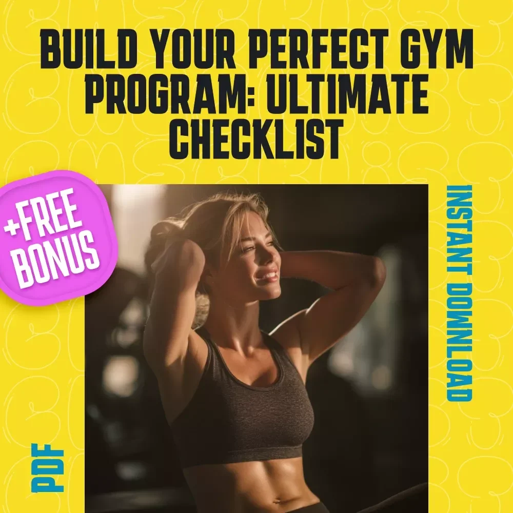 Build Your Perfect Gym Program: Ultimate Checklist | Digital Download for How to Make Your Own Gym Program, Fitness Planner, Workout Guide