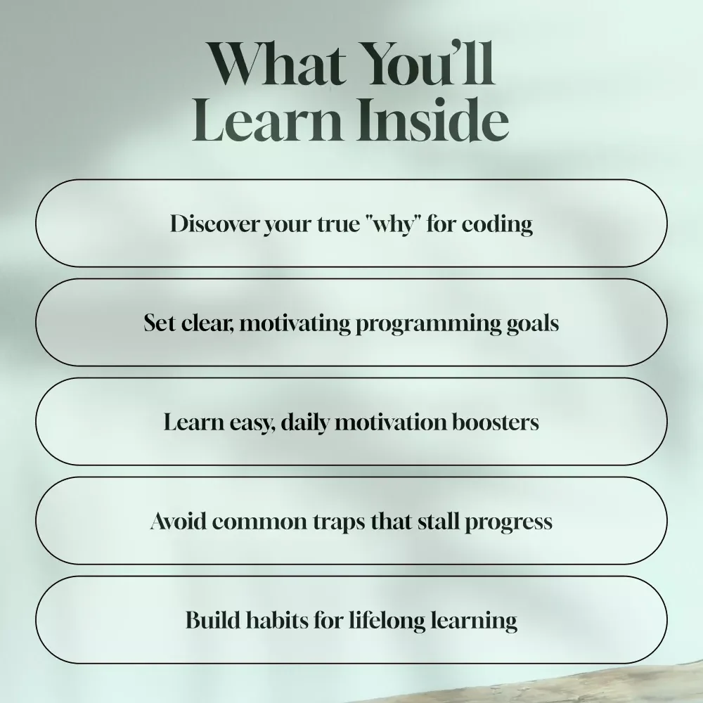 Code Your Drive: How to Ignite Motivation and Master Programming | Digital Guide to How to Get Motivated to Learn Programming