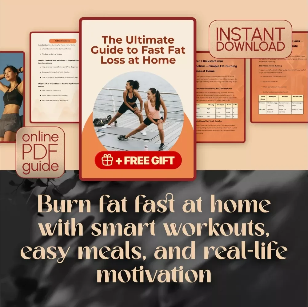 The Ultimate Guide to Fast Fat Loss at Home | Burn Fat Fast at Home | Digital Guide for Quick Weight Loss Results