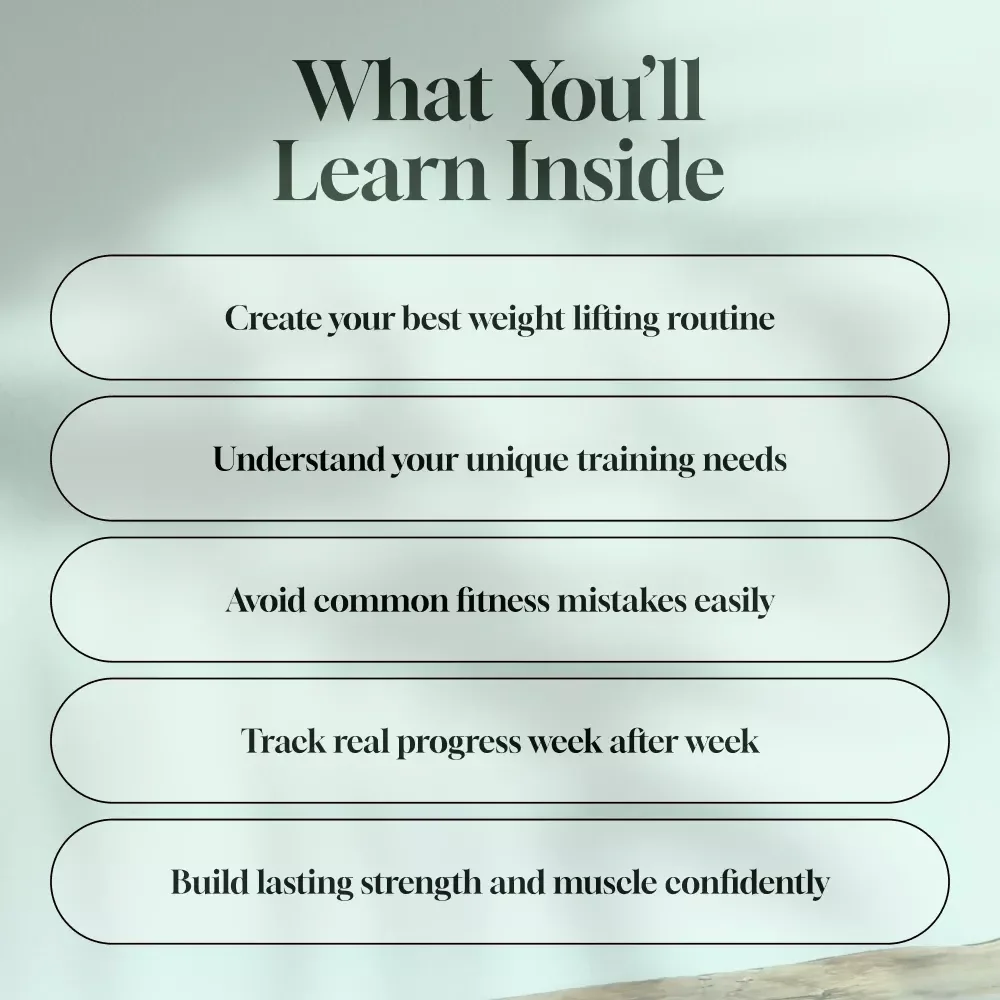 The Smart Lifter’s Guide to Building Muscle & Strength – Best Weight Lifting Routine eBook, Digital Workout Guide for Muscle & Strength Training