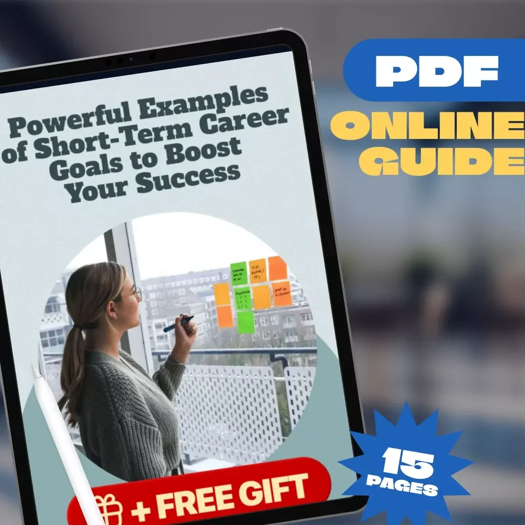 Powerful Examples of Short-Term Career Goals to Boost Your Success | Goal Setting Guide | Career Growth eBook | Professional Development Digital Download