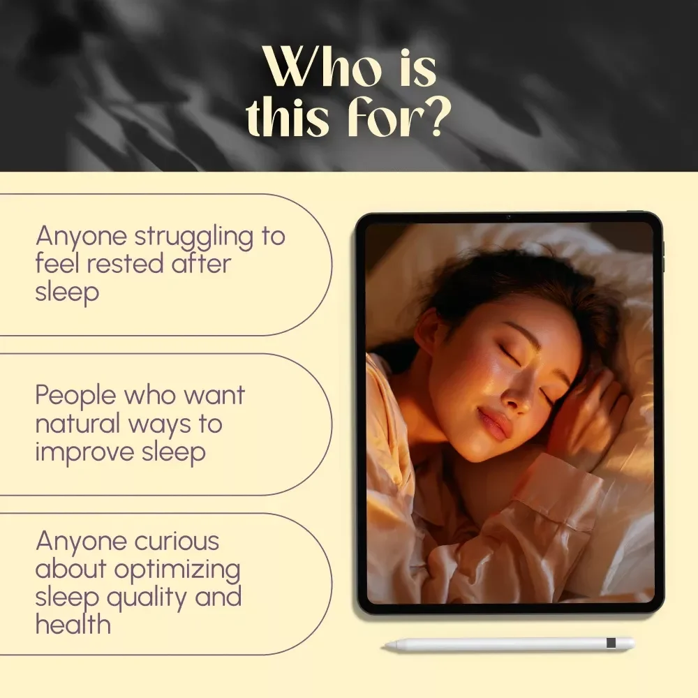 The Natural Blueprint to Restorative Sleep | Guide to Increase Deep Sleep Naturally | eBook for Better Sleep & Natural Habits