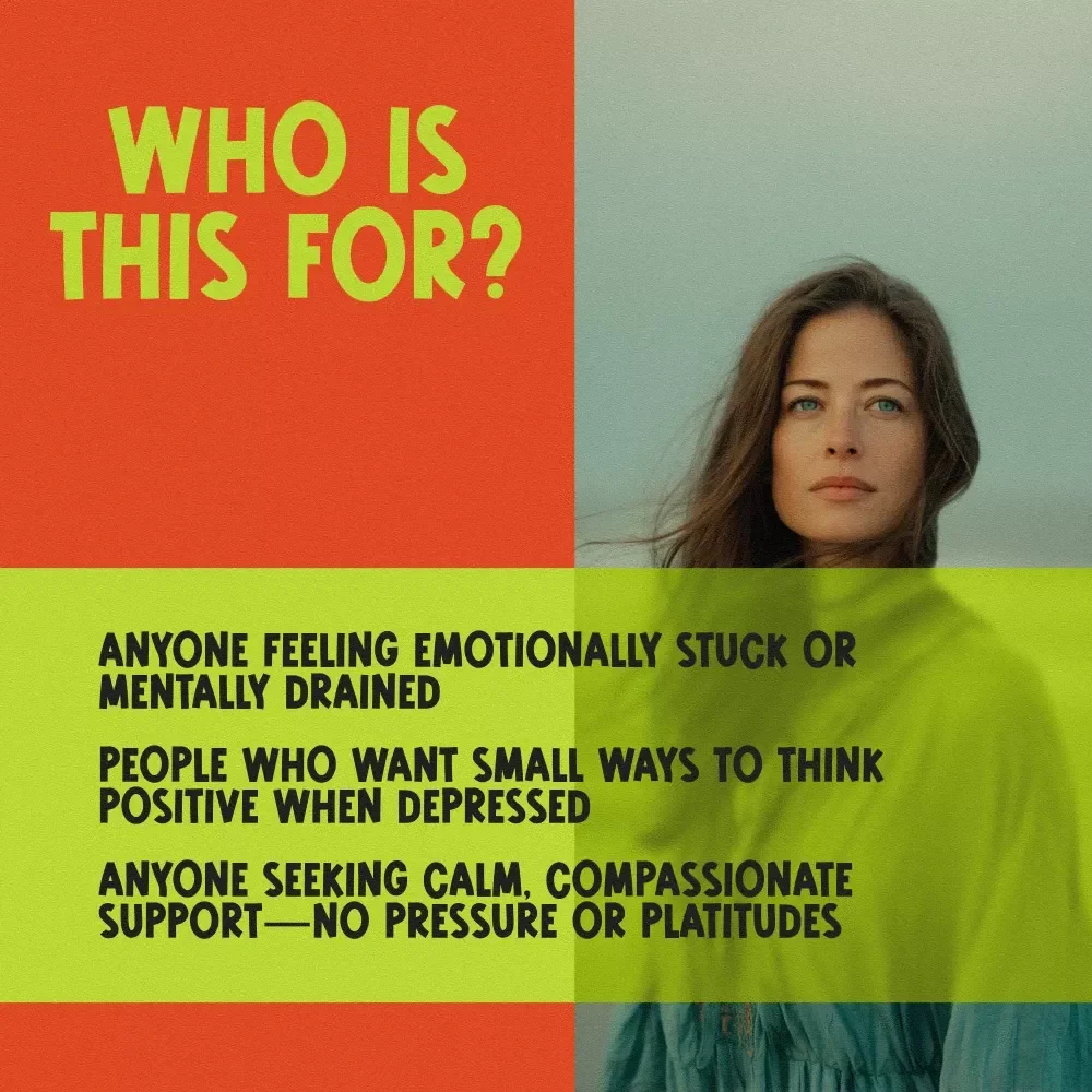 Pocket Positivity Checklist: Tiny Wins for Tough Days | Digital Mental Health Tool for Gentle Mindset Shifts | How to Think Positive When Depressed Guide