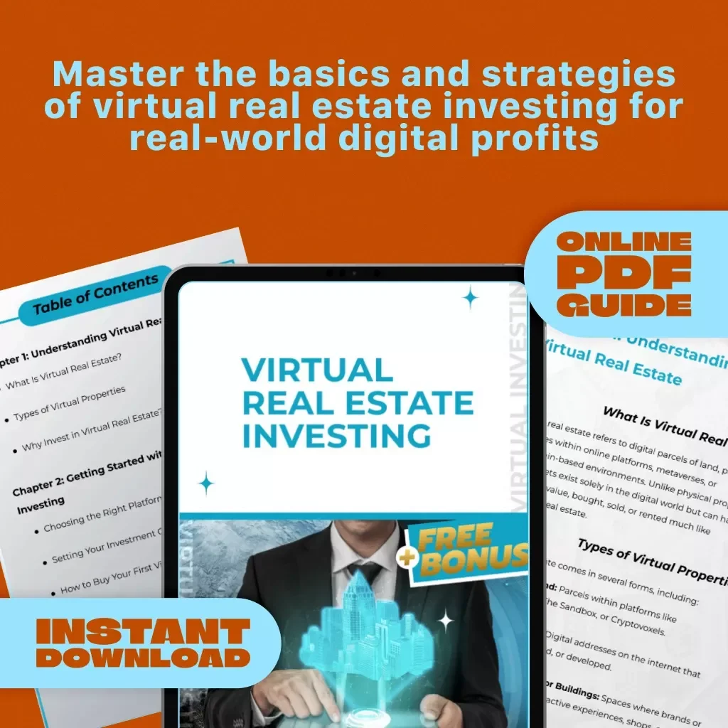 Virtual Real Estate Investing Guide | Digital Download | Beginner-Friendly Virtual Real Estate Investing eBook & Checklist