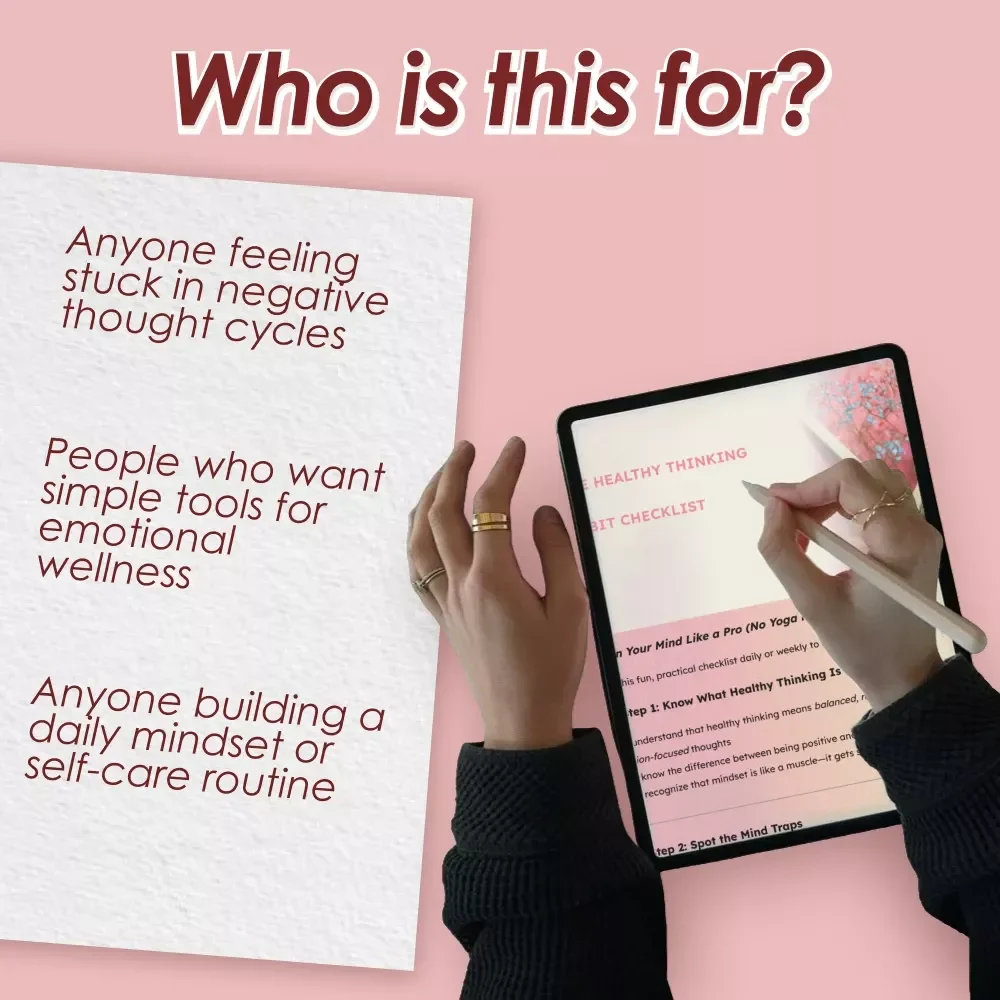 The Healthy Thinking Habit Checklist – Daily Mindset Self-Care for Balanced Thoughts | How to Have Healthy Thinking