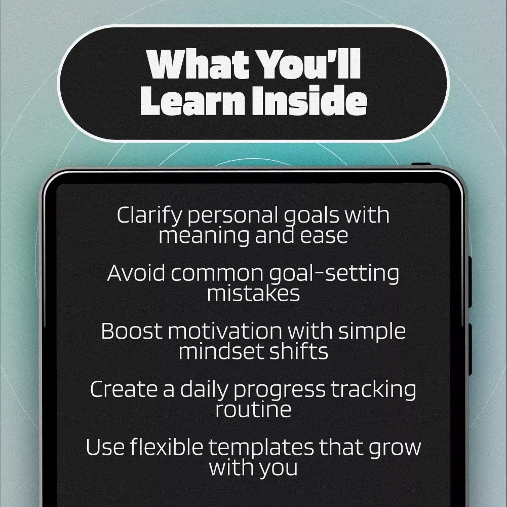 Goals That Grow With You: Smart & Simple Goal-Setting Activities for Adults | eBook PDF | Digital Download Guide for Meaningful Goal Setting