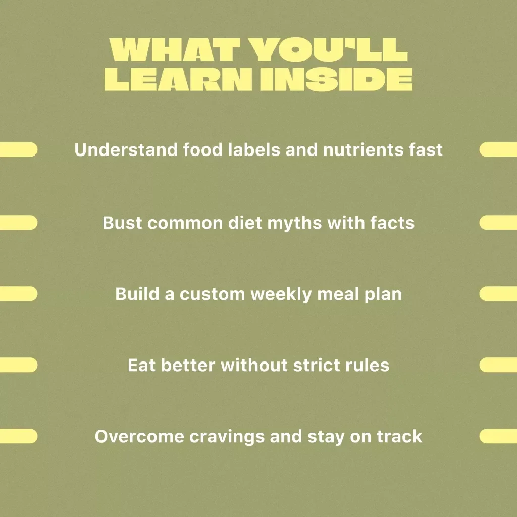 The Ultimate Easy Guide to Diet & Nutrition | Printable Diet and Nutrition Guide | Healthy Eating eBook | Digital Nutrition Checklist