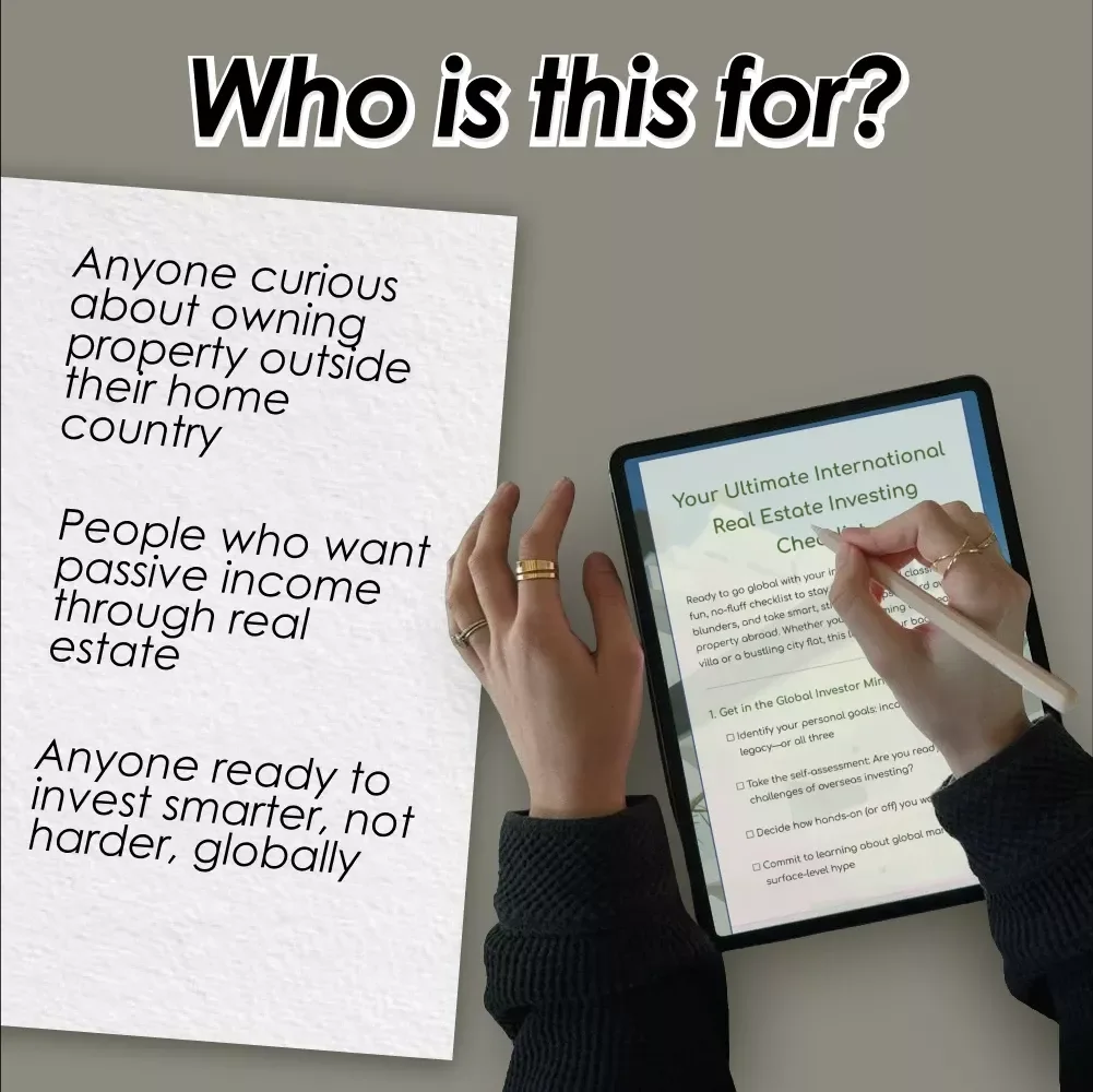 Your Ultimate International Real Estate Investing Checklist | Global Property Investment Guide | Digital Download for Smart Investors