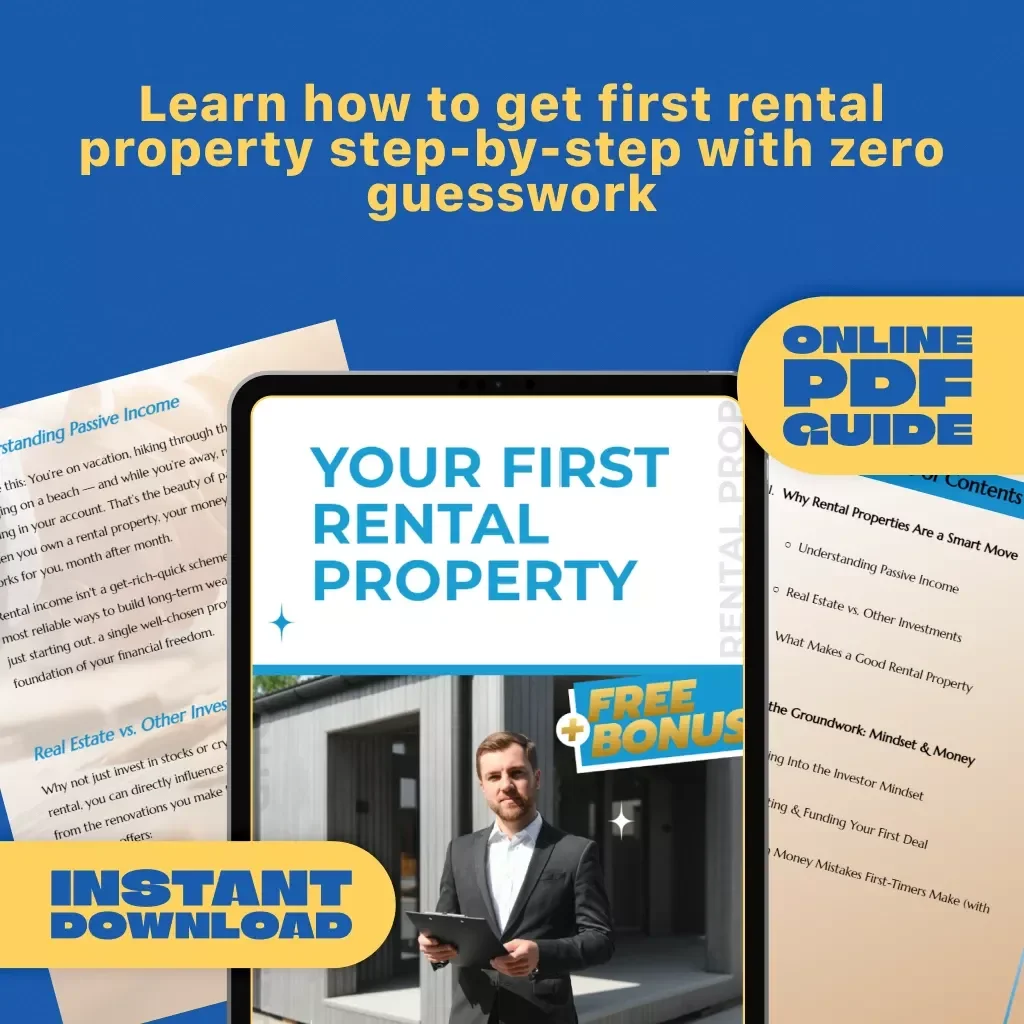 Your First Rental Property | Beginner's Guide to How to Get First Rental Property | Digital Download Real Estate Investment Guide