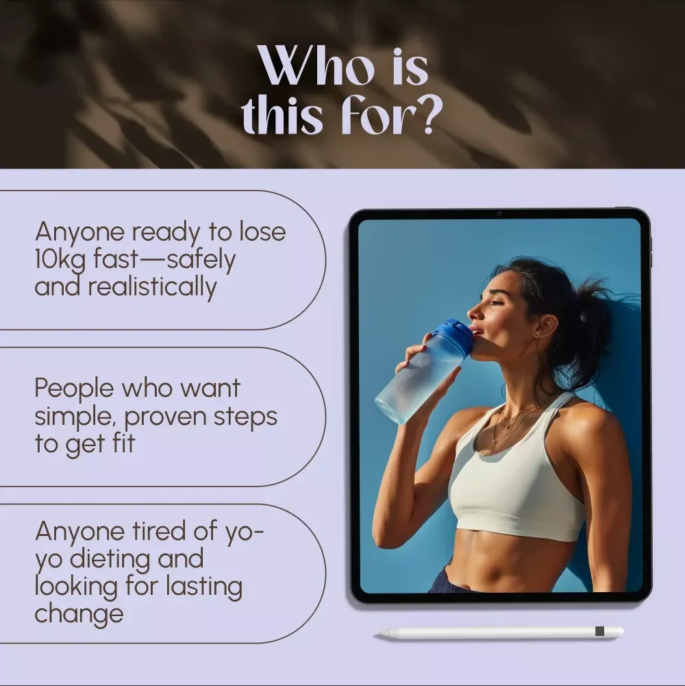 A Realistic Blueprint to Slim Down & Stay Fit | How to Lose 10kg Fast | Fat-Loss eBook & Fitness Guide PDF Download