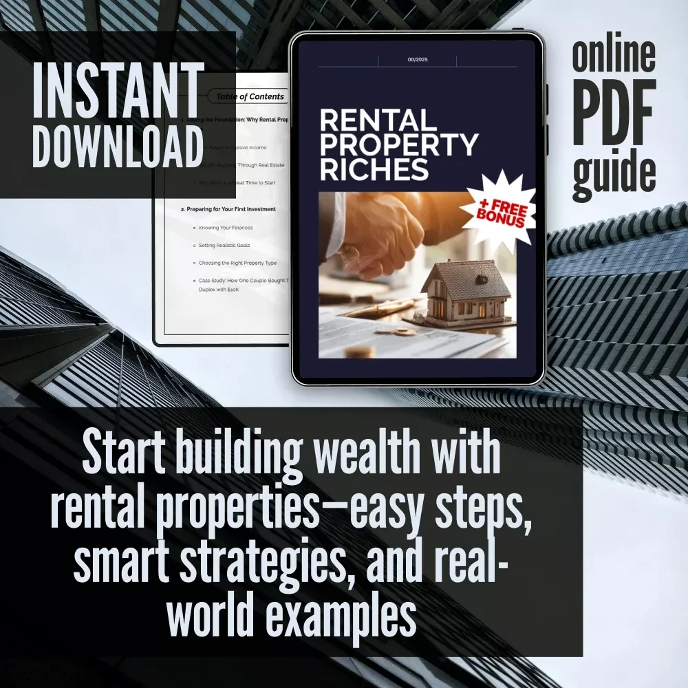 Rental Property Riches | Guide to How to Start Owning Rental Properties | Beginner Real Estate Investing Digital Download