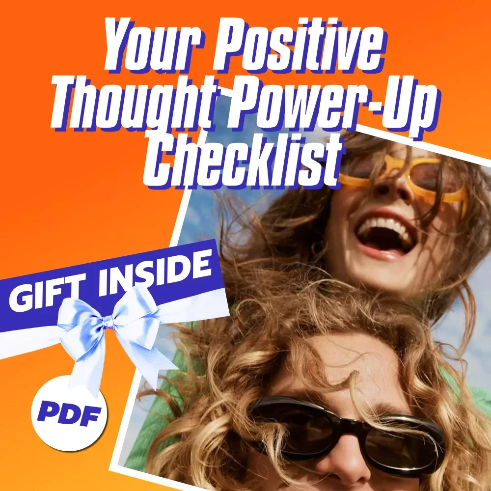 Your Positive Thought Power-Up Checklist – Daily Guide to How to Generate Positive Thoughts, Reframe Negativity, and Build a Joyful Mindset (Digital Download)