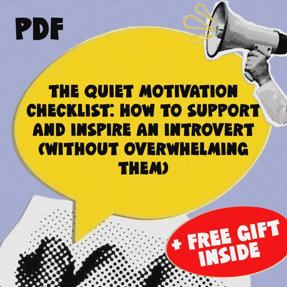 The Quiet Motivation Checklist: How to Support and Inspire an Introvert (Without Overwhelming Them) | Digital Download | How to Motivate an Introvert Checklist for Empaths, Educators, Partners