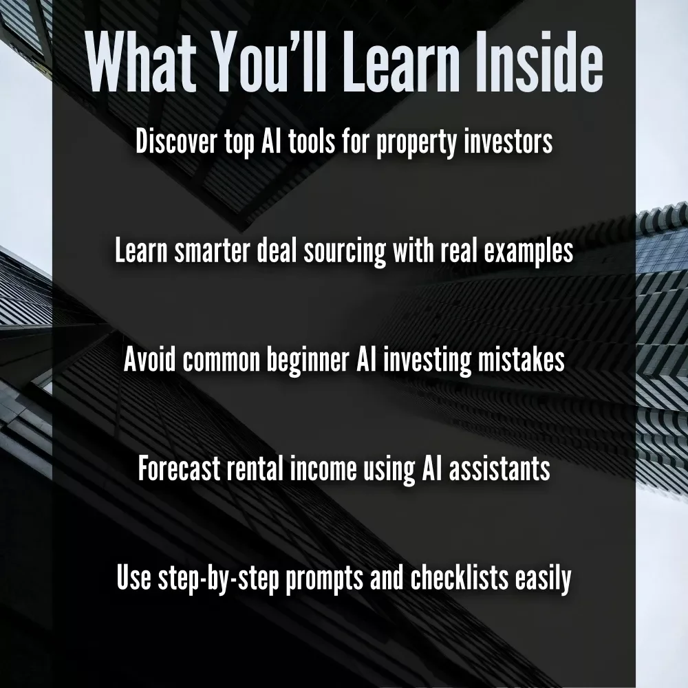 A Beginner's Guide to AI Tools for Property Investors | Real Estate Investing eBook | Digital Download for Smarter Investments