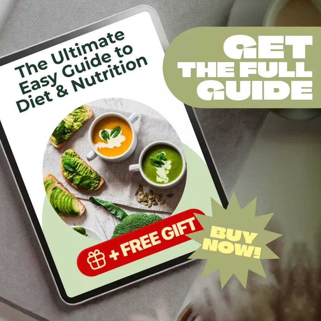 The Ultimate Easy Guide to Diet & Nutrition | Printable Diet and Nutrition Guide | Healthy Eating eBook | Digital Nutrition Checklist