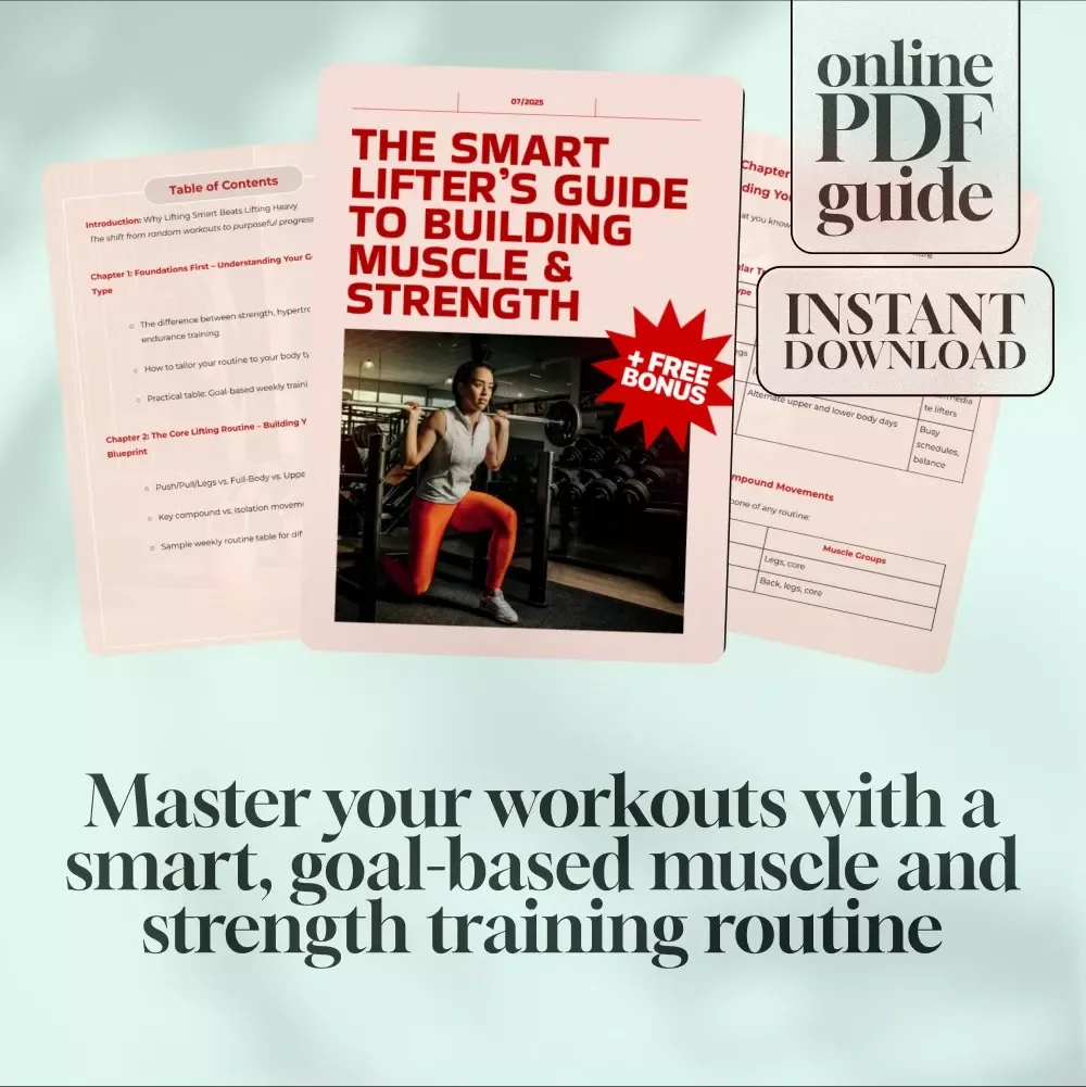 The Smart Lifter’s Guide to Building Muscle & Strength – Best Weight Lifting Routine eBook, Digital Workout Guide for Muscle & Strength Training
