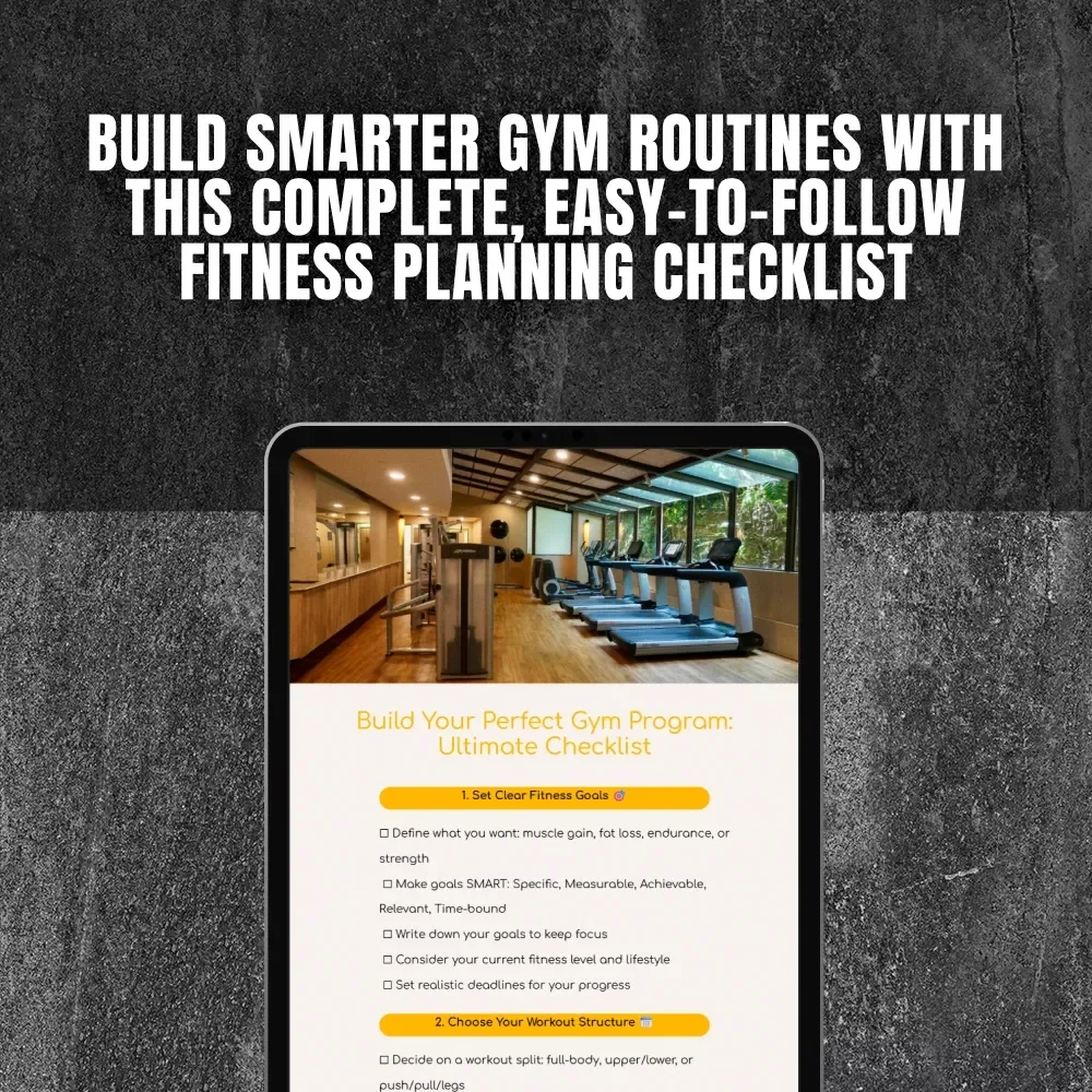 Build Your Perfect Gym Program: Ultimate Checklist | Digital Download for How to Make Your Own Gym Program, Fitness Planner, Workout Guide