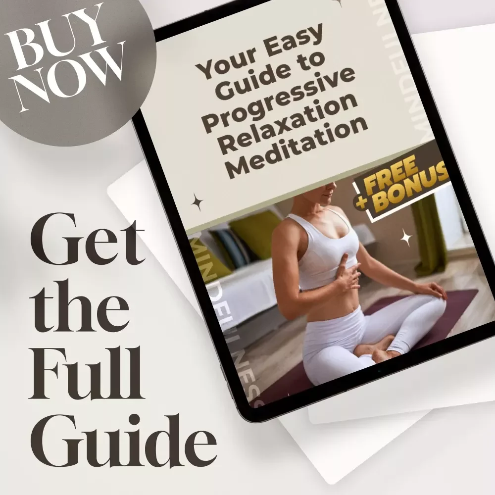 Your Easy Guide to Progressive Relaxation Meditation | Digital Download Guide for Beginners | Learn Progressive Relaxation Meditation Techniques for Stress Relief & Mind-Body Wellness