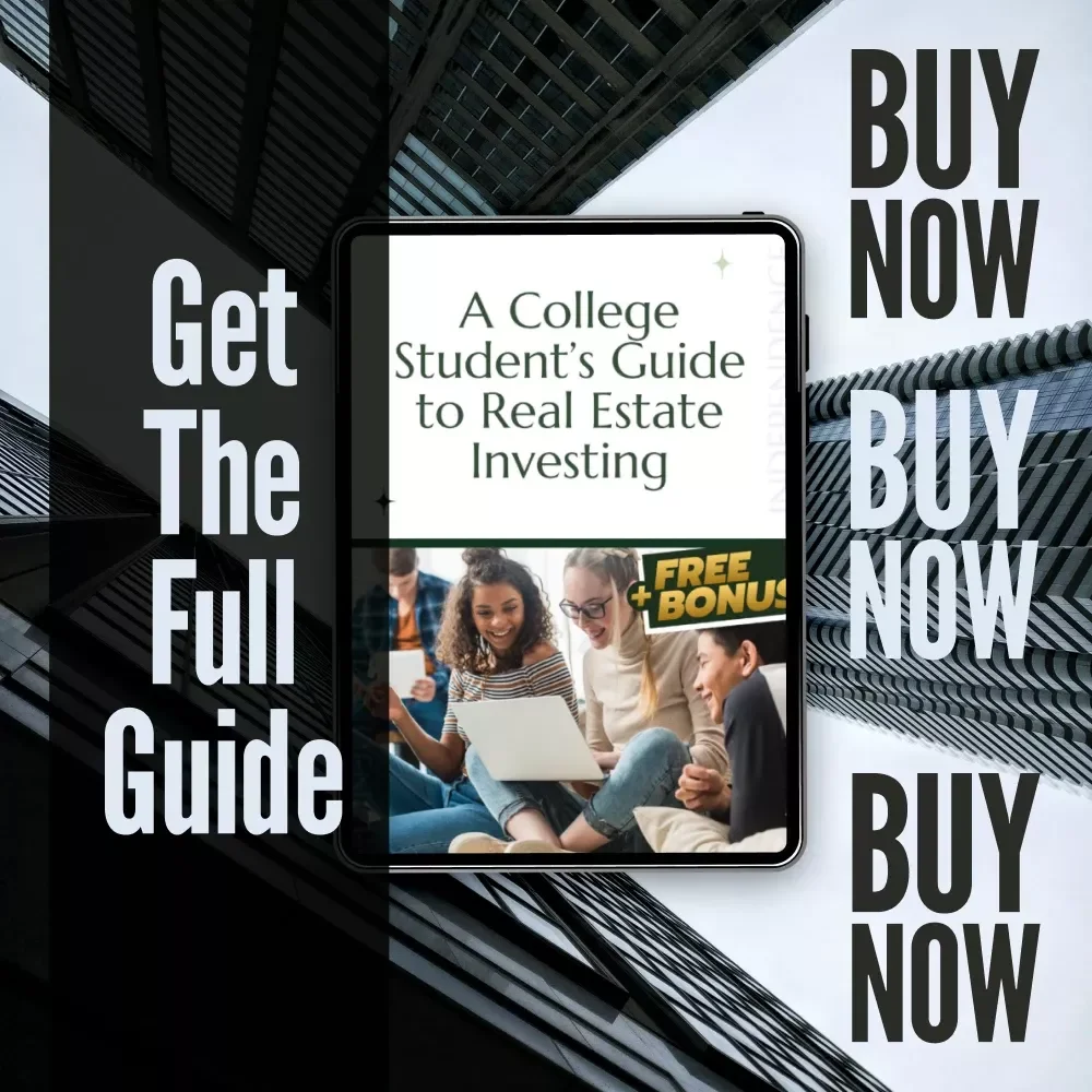 A College Student’s Guide to Real Estate Investing | Digital Guide for College Students Investing in Real Estate, Beginner eBook PDF, House Hacking Strategies
