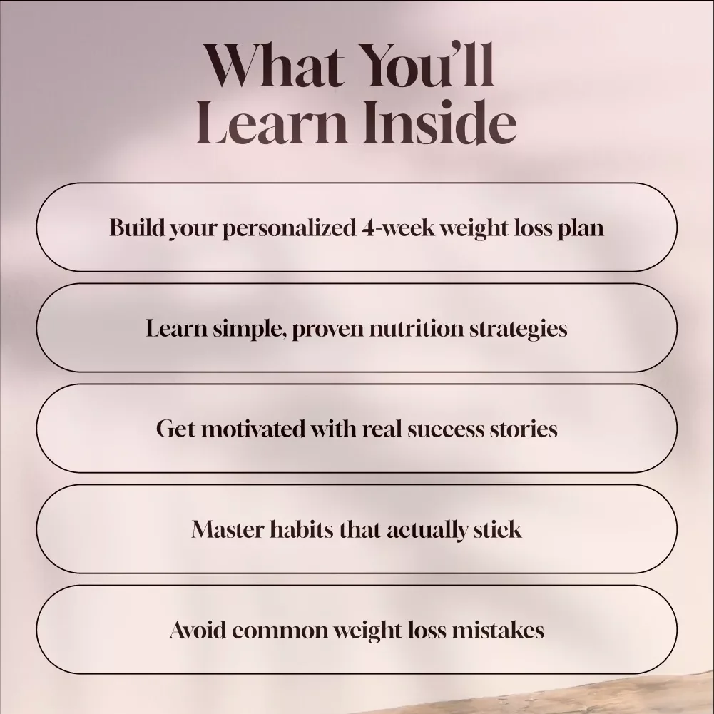 4 Weeks to Fit: Your Guide to Losing Weight and Keeping It Off | How to Lose Weight in 4 Weeks eBook | Weight Loss Guide PDF | Digital Download