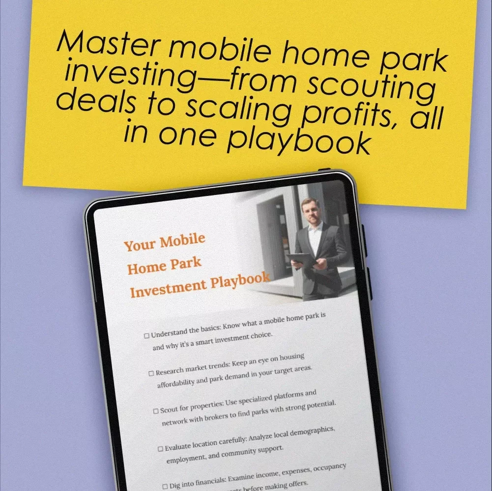 Your Mobile Home Park Investment Playbook | Digital Checklist for Smart Mobile Home Park Investments | Instant Download