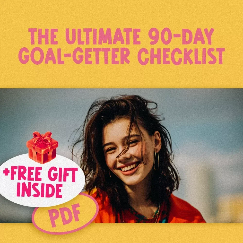 The Ultimate 90-Day Goal-Getter Checklist | How to Set 90 Day Goals | Digital Download