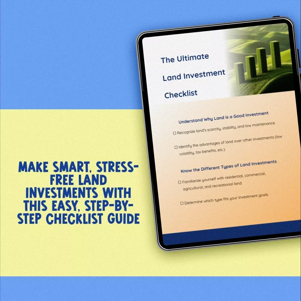 The Ultimate Land Investment Checklist | Digital Download Guide for How to Buy Land for Investment Success