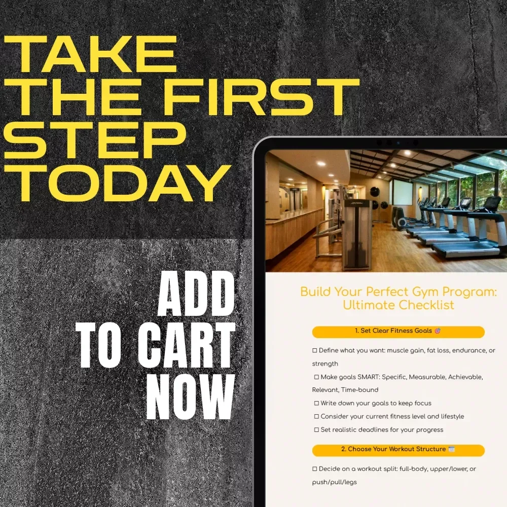 Build Your Perfect Gym Program: Ultimate Checklist | Digital Download for How to Make Your Own Gym Program, Fitness Planner, Workout Guide