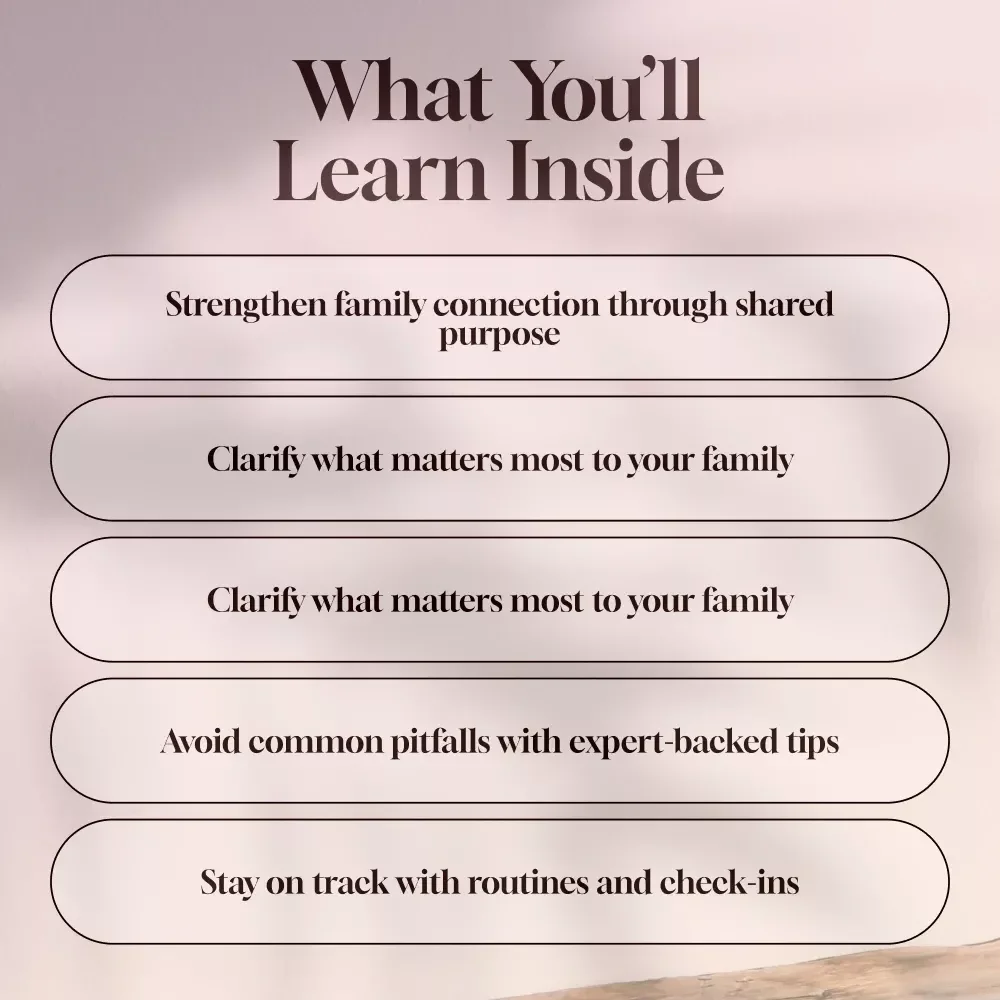 Stronger Together: A Guide to Setting Family Goals That Last | Family Goal Setting Guide with Real-Life Examples of Family Goals | Digital Download PDF eBook