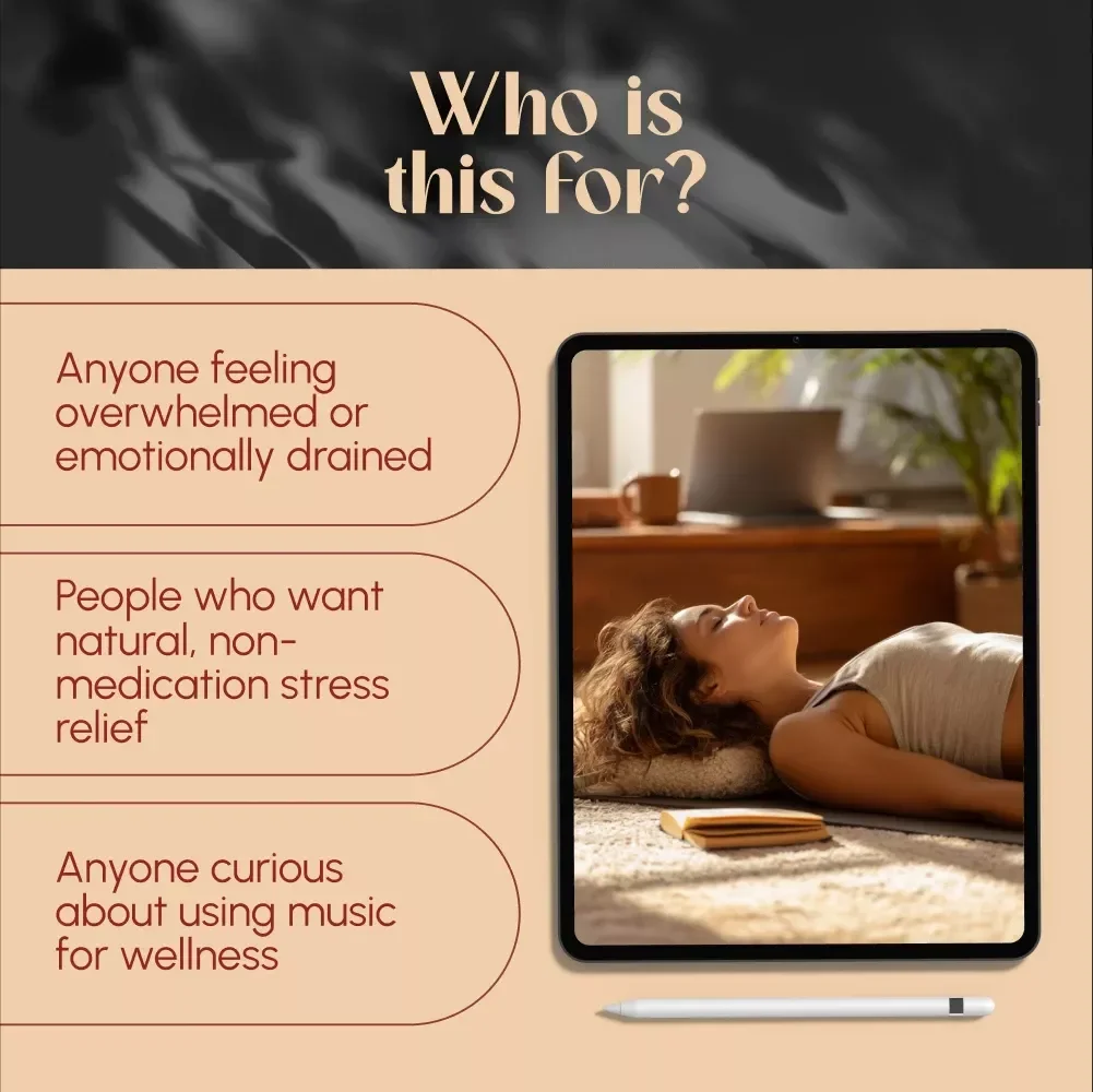 A Guide to Music Therapy for Stress Relief and Harmony | Digital Guide for Music Therapy for Stress Reduction, Relaxation & Wellness