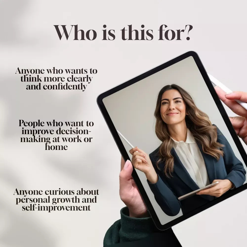 Think Smarter: A Simple Guide to Becoming a Better, Sharper Thinker | Digital Guide | How to Become a Better Thinker eBook | Mindset & Thinking Skills Checklist