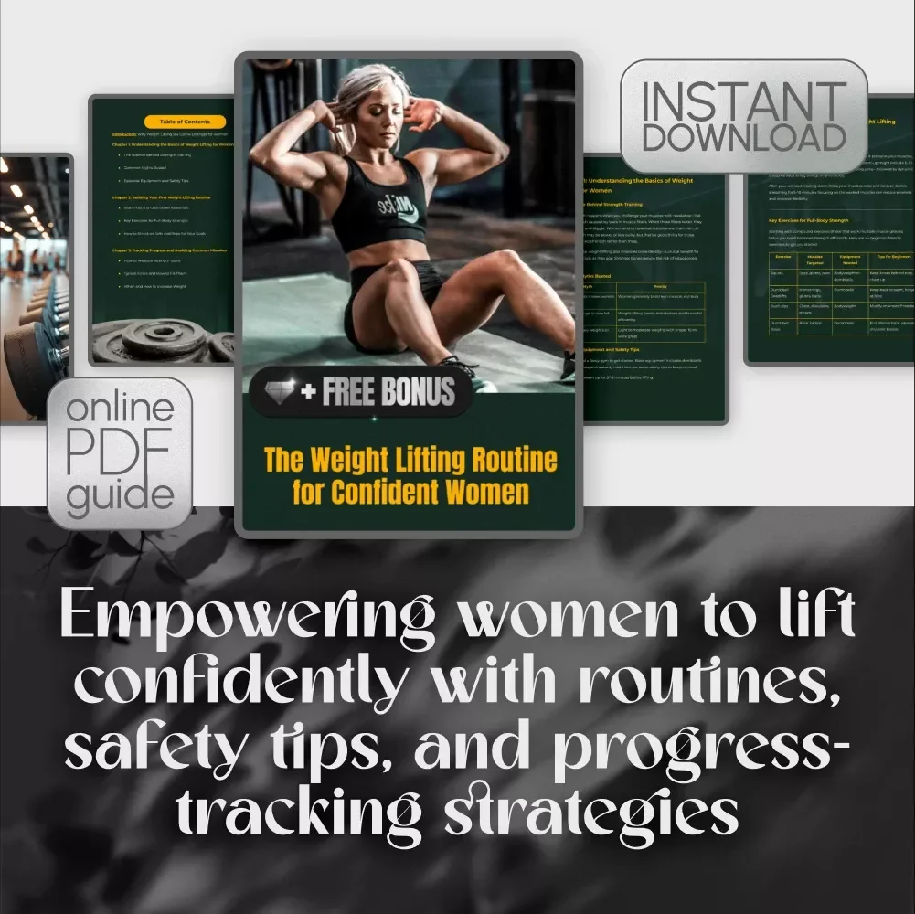 The Weight Lifting Routine for Confident Women | Beginner-Friendly Guide | Weight Lifting Routine for Women PDF
