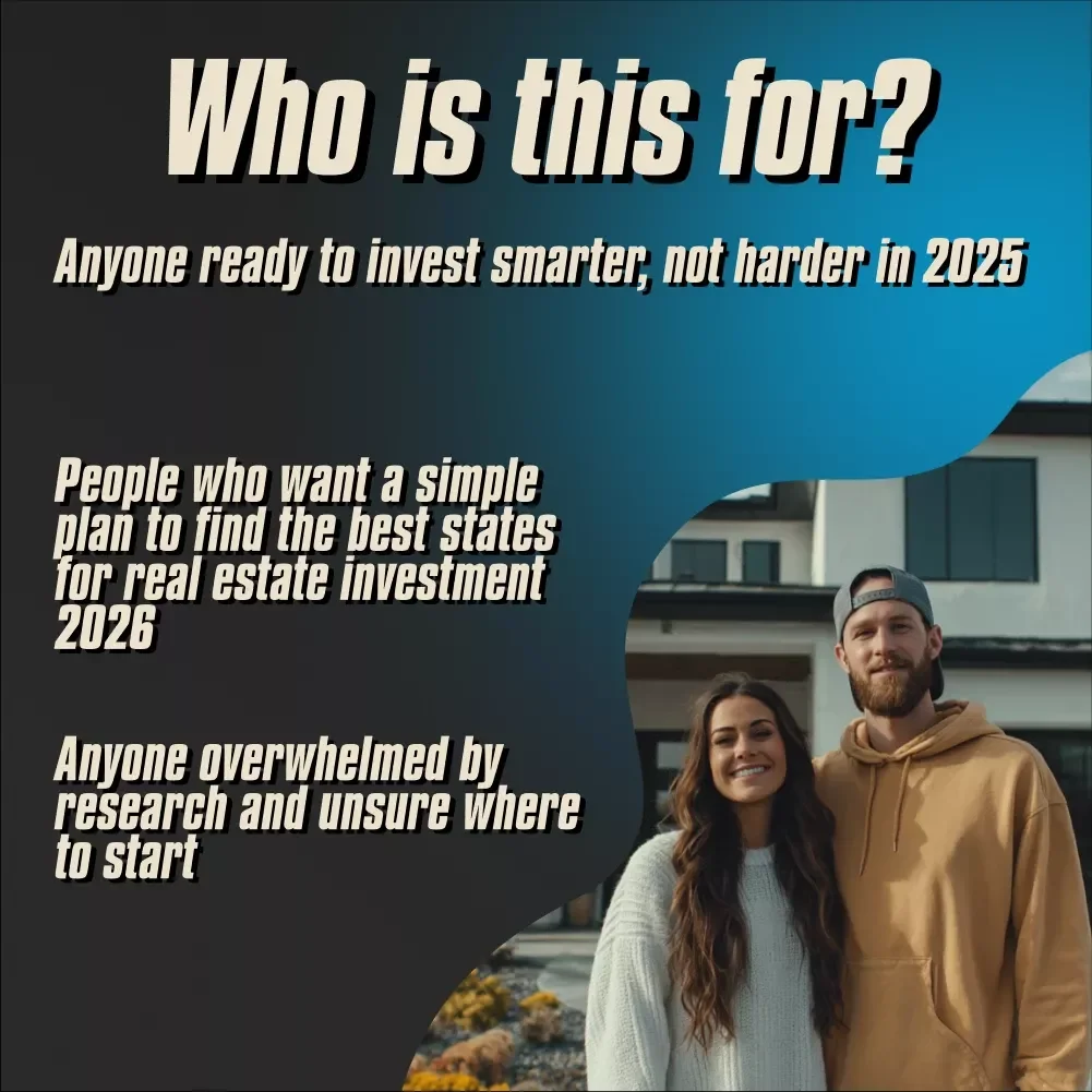 Your No-Fluff Checklist to Spot Gold Before Everyone Else | Best States for Real Estate Investment 2026 | Investor’s Guide & Digital Download