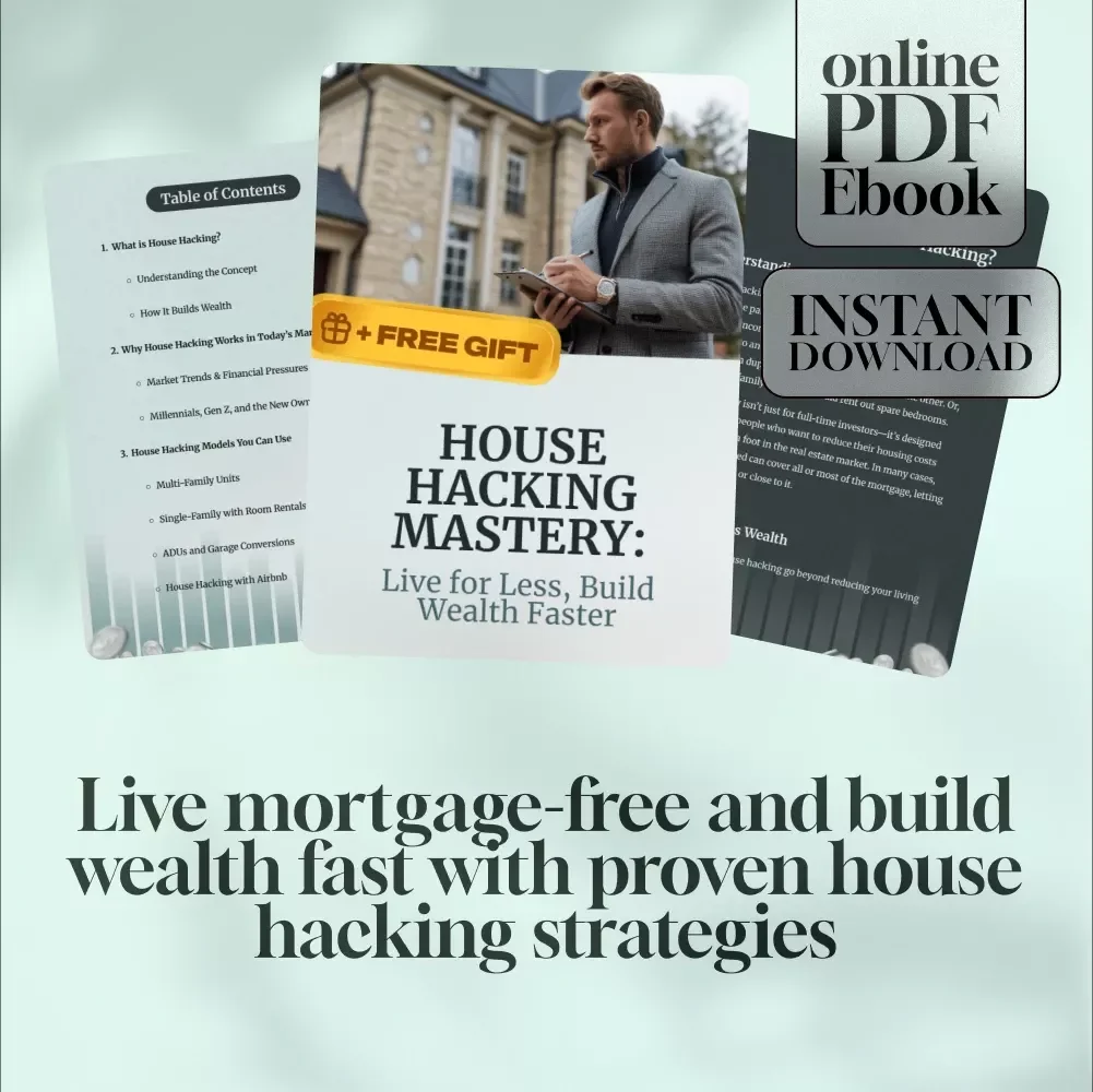 House Hacking Mastery: Live for Less, Build Wealth Faster | House Hacking Strategy eBook, Real Estate Investing Guide, Digital Download PDF