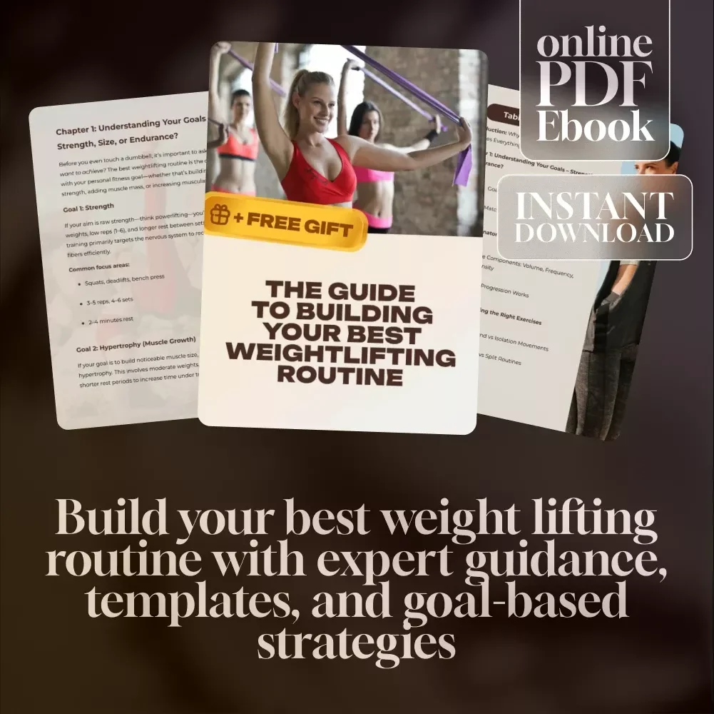 The Ultimate Guide to Building Your Best Weightlifting Routine | Best Weight Lifting Routine eBook | Digital Download Fitness Guide