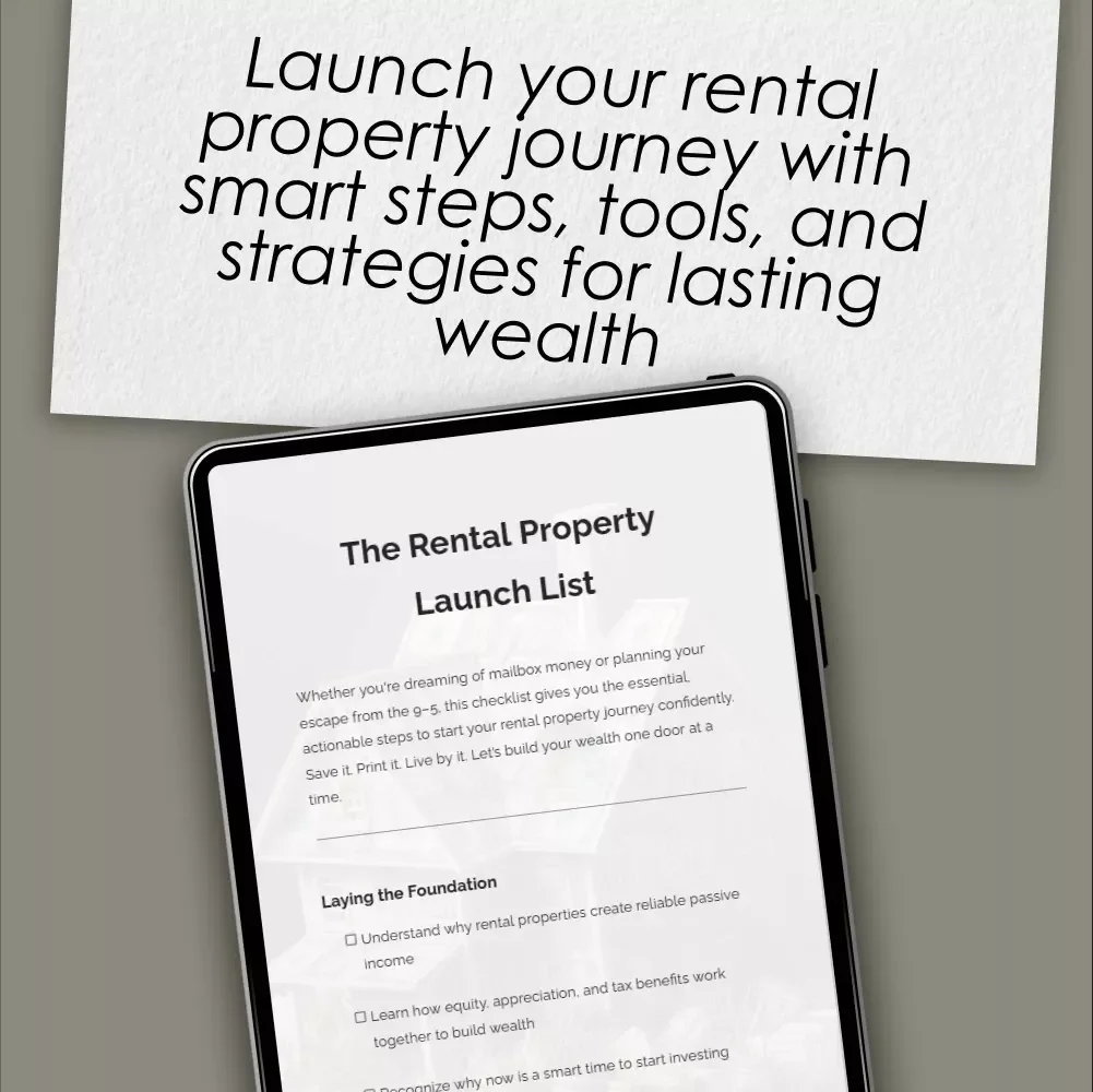 The Rental Property Launch List - Beginner Checklist | How to Start Owning Rental Properties | Passive Income Guide PDF