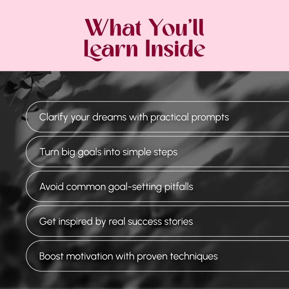 Inspiring Examples of Dreams and Goals That Shape Your Future | Motivational Digital Guide for Personal, Career & Life Planning | Examples of Dreams and Goals PDF