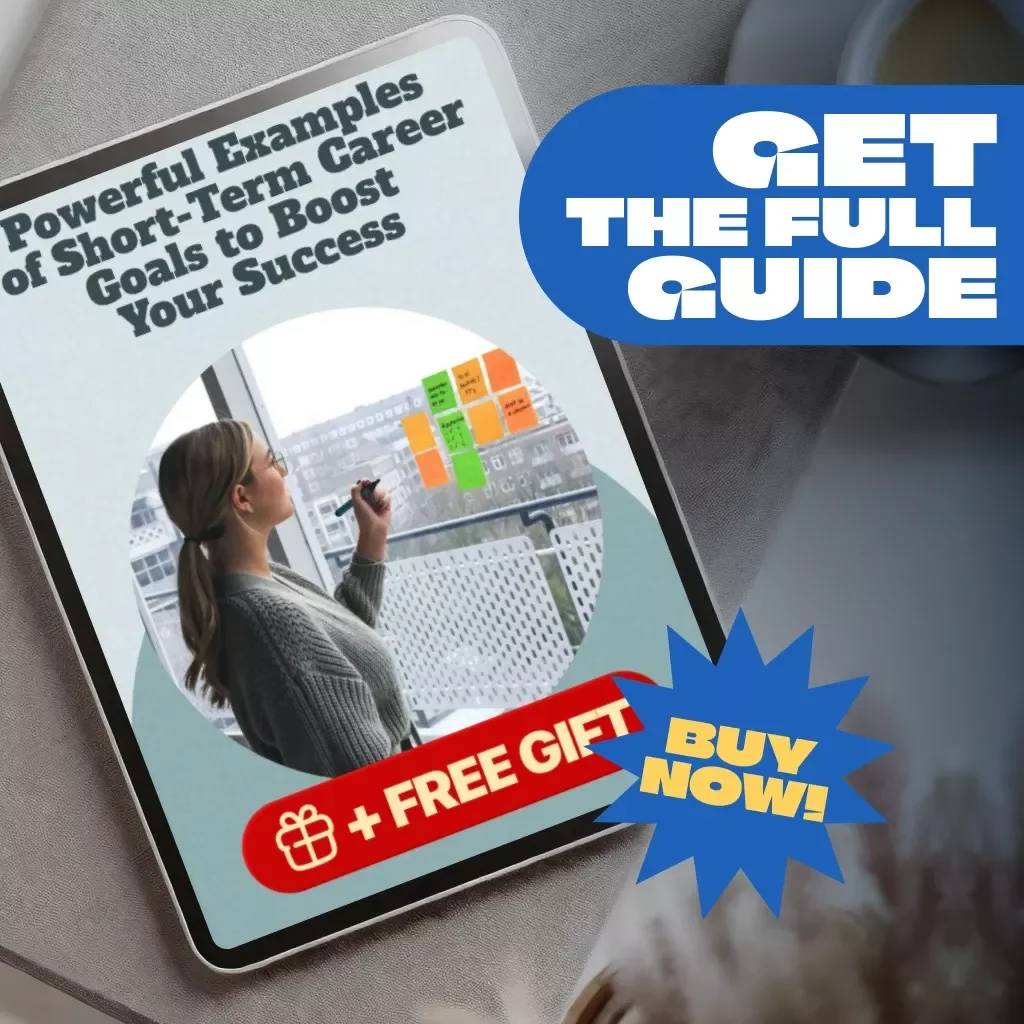 Powerful Examples of Short-Term Career Goals to Boost Your Success | Goal Setting Guide | Career Growth eBook | Professional Development Digital Download