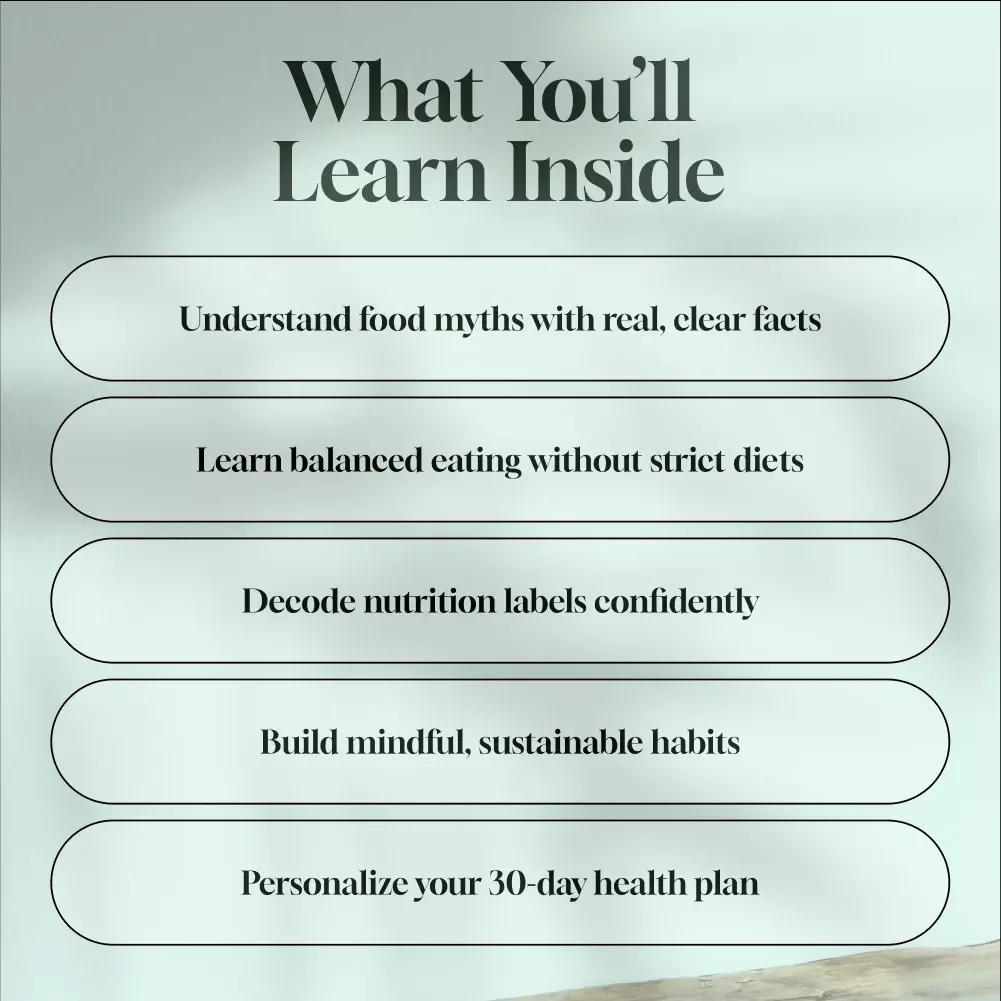 Your No-Nonsense Guide to Smart Eating & Sustainable Nutrition | Diet and Nutrition eBook | Healthy Living Digital Download