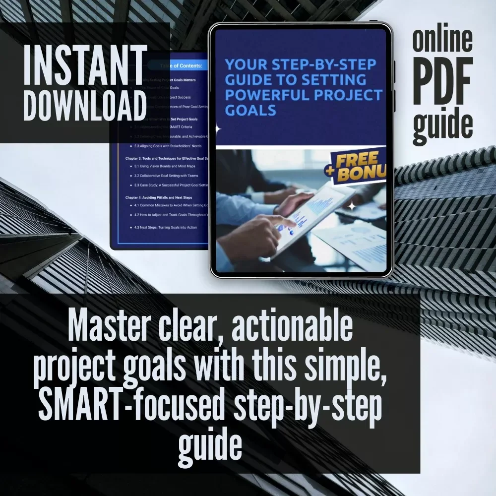 Your Step-by-Step Guide to Setting Powerful Project Goals | How Do You Set Project Goals | SMART Goals eBook for Project Planning