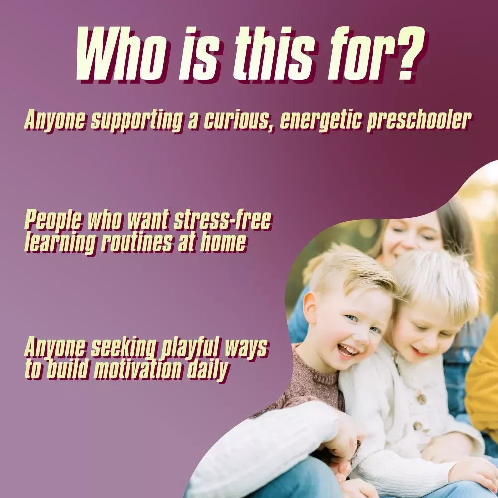 Checklist: Spark & Play — Your Preschool Motivation Power Plan! | Printable How to Motivate Preschoolers to Learn Guide | Toddler Learning PDF