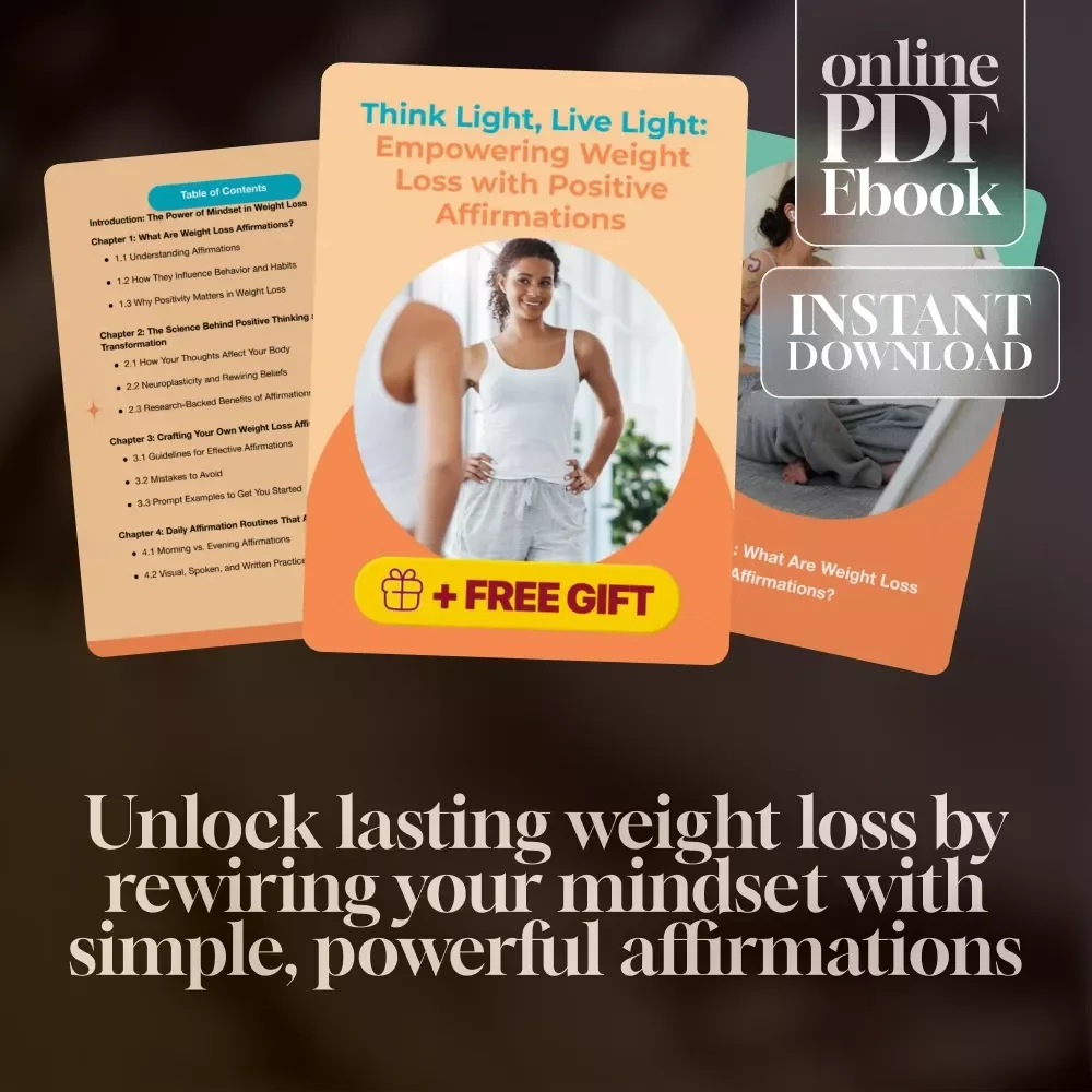 Think Light, Live Light: Empowering Weight Loss with Positive Affirmations | eBook Guide for Positive Thinking, Weight Loss, and Daily Affirmations
