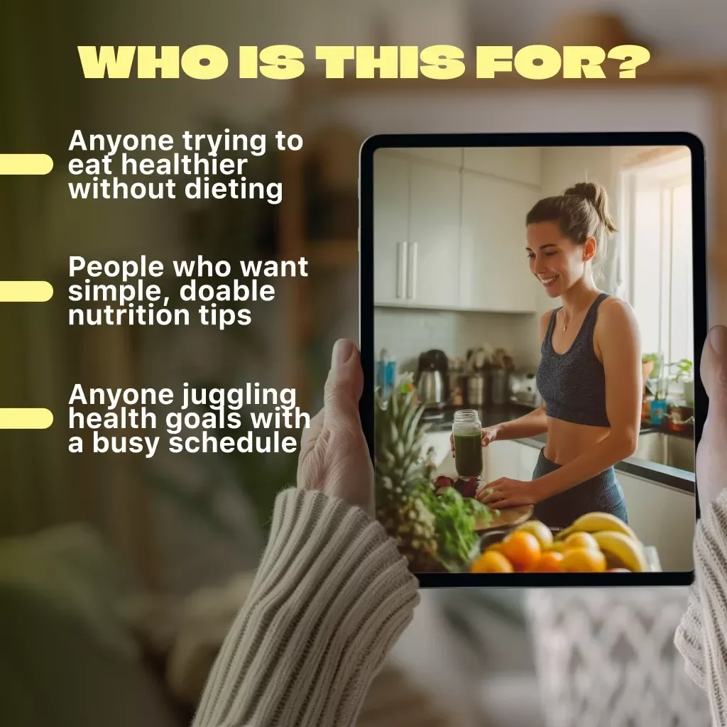 A Simple Guide to Eating Healthy Every Day | Digital Healthy Eating Guide, List of Healthy Foods, eBook for Meal Planning, Nutrition Tips & Checklist