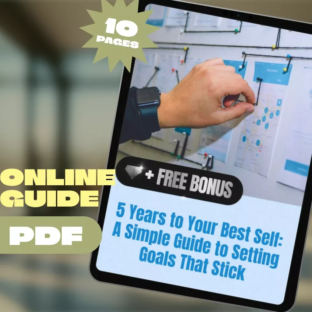 5 Years to Your Best Self: A Simple Guide to Setting Goals That Stick | Digital Goal Setting Guide | How to Set 5 Year Goals eBook